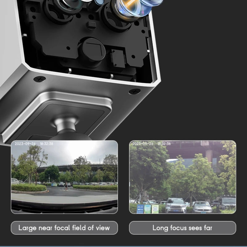 OKAM PRO WIFI MINI Dual-Lens HD 10MP 6X ZOOM 4G SIM Camera with Two-Way Talk Night Vision PIR Motion Waterproof Security Camera