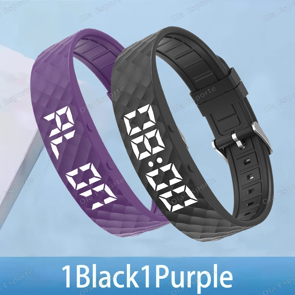 Smart Multifunctional Wristband Fitness Bracelet IP65 Waterproof Sport LED Activity Sleep Tracker Smart Watch Pedometer New 2025