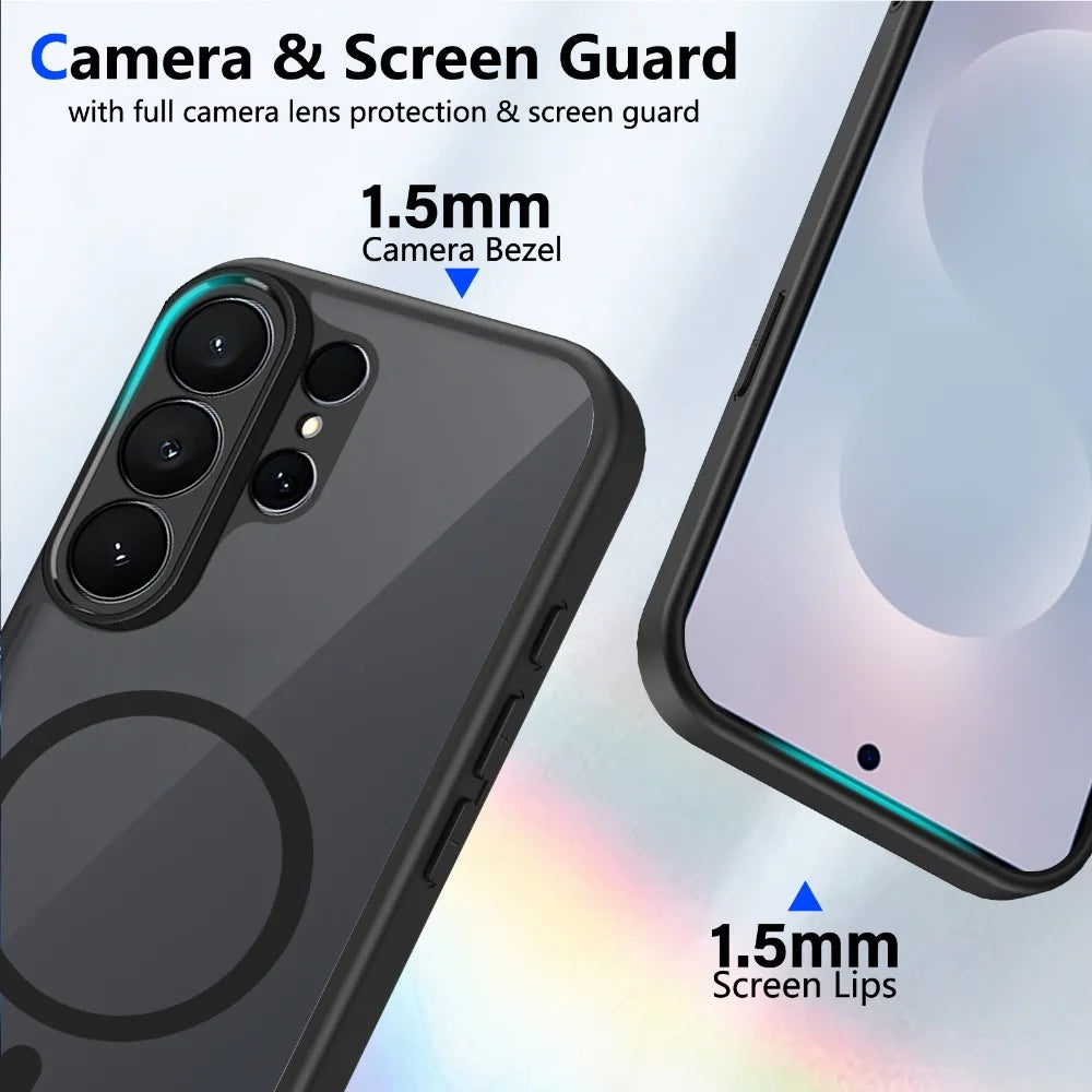 Luxury Matte for Magsafe Shockproof Protector Hard Cover Cases S26Ultra Magnetic Phone Case For Samsung S26 Plus S 26 Ultra
