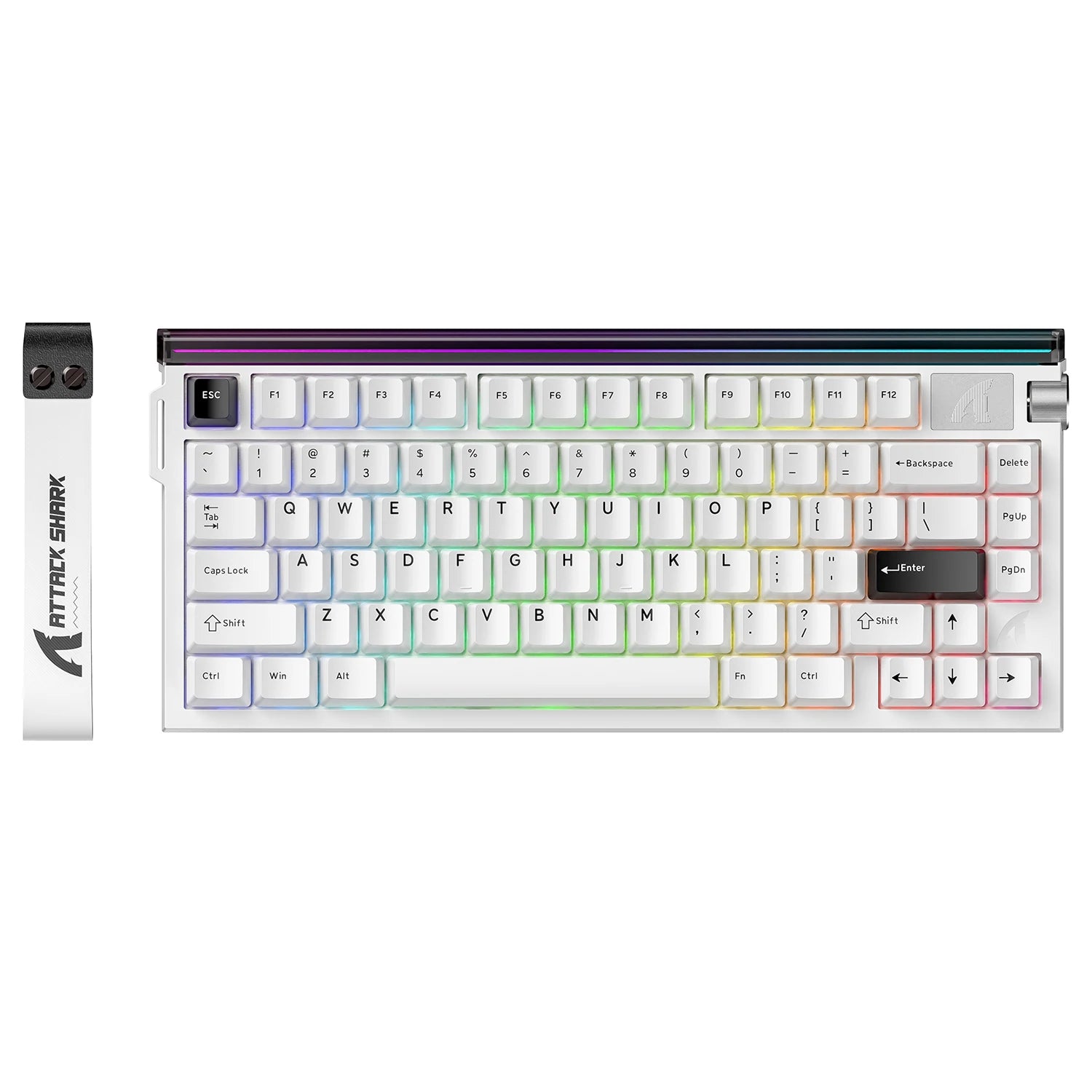 ATTACK SHARK R85HE Wired 75% Hall Effect Rapid Trigger Mechanical RGB Gaming Keyboard 8K Polling,0.05mm RT Accuracy