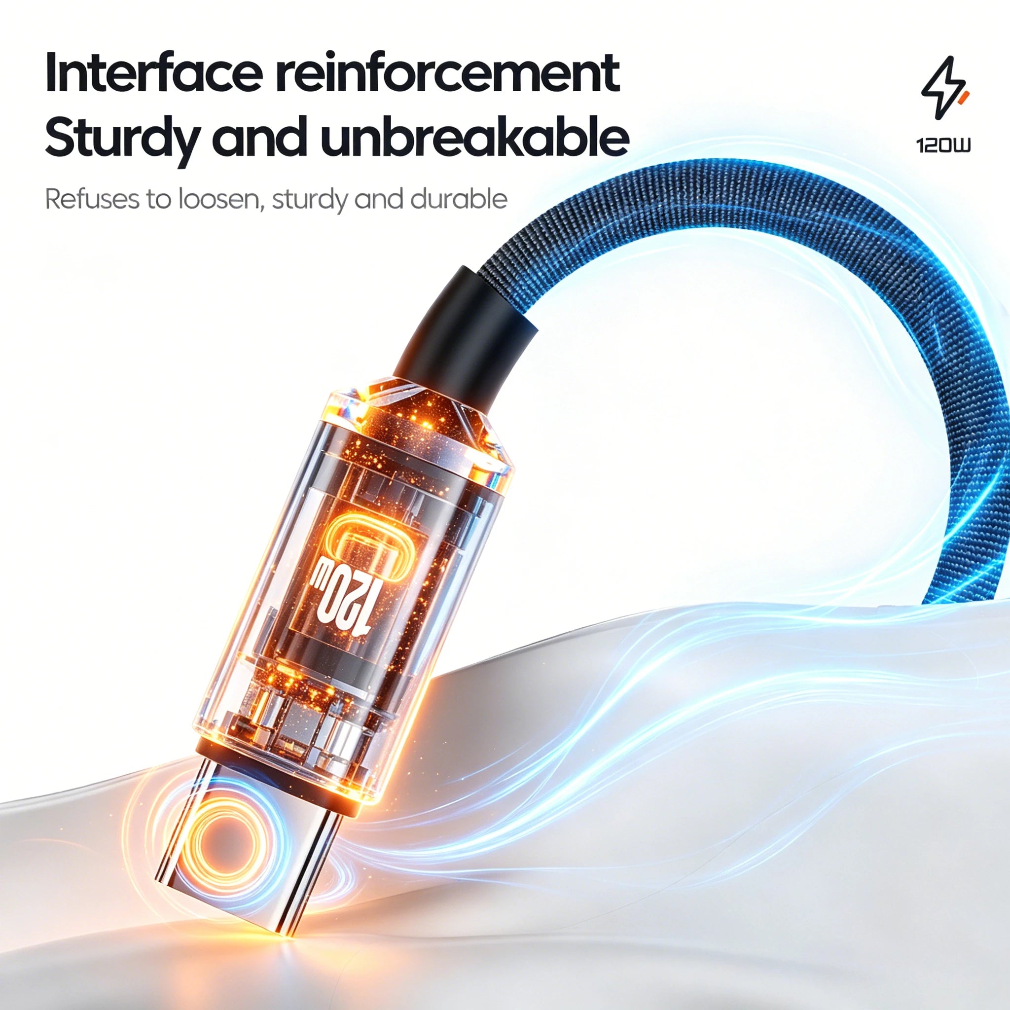 120W 6A USB Type C Super Fast Charging Cable Nylon Braided Data Cable For Samsung Xiaomi Huawei Realme USB C Quick Charge Cord