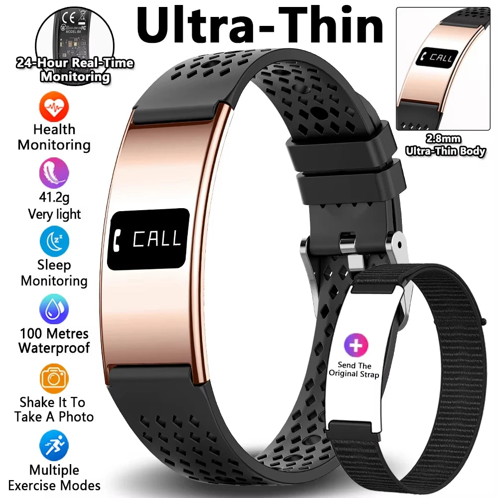 New Fitness Tracker Smart Bracelet Men Women IPX8 Waterproof Heart Rate Sleep Monitoring Outdoor Sport Pedometer Smartwatch 2026
