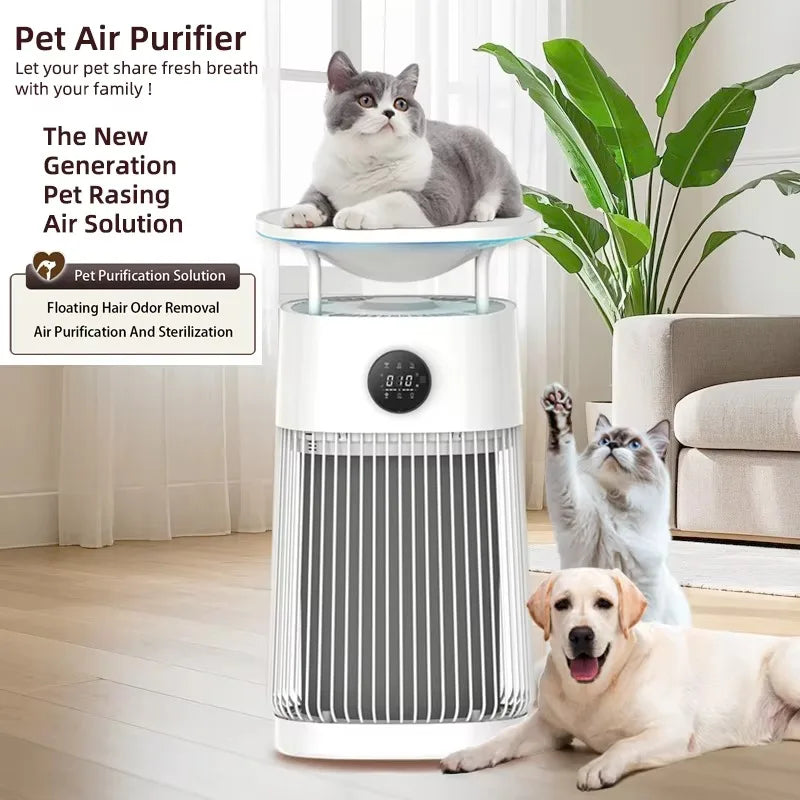 2026 PTM Smart Home Portable HEPA Air Purifier for Allergies, Pet Dander and Hair, Bedroom Use with Advanced Filtration System