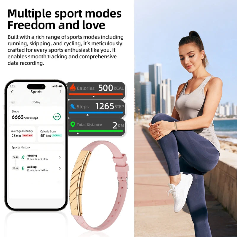 LIGE Fashion Smart Bracelet Health Heart Rate Sleep Monitor Sports Fitness Tracker Call reminder Men Women Smart Wristband Gift