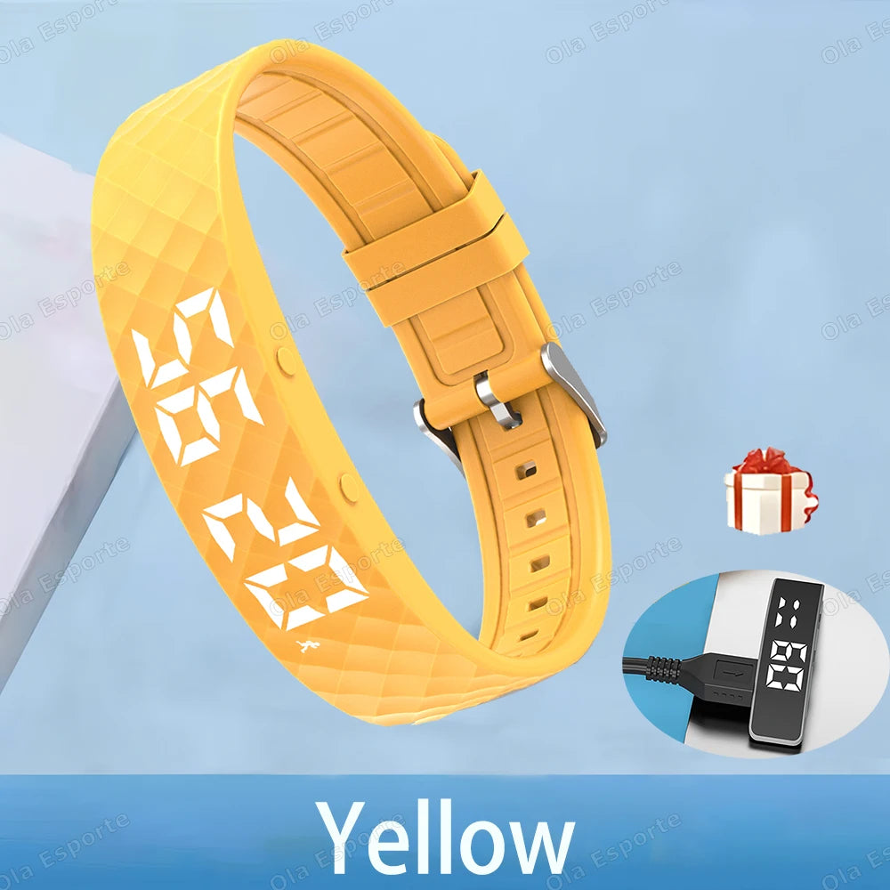 Smart Multifunctional Wristband Fitness Bracelet IP65 Waterproof Sport LED Activity Sleep Tracker Smart Watch Pedometer New 2025