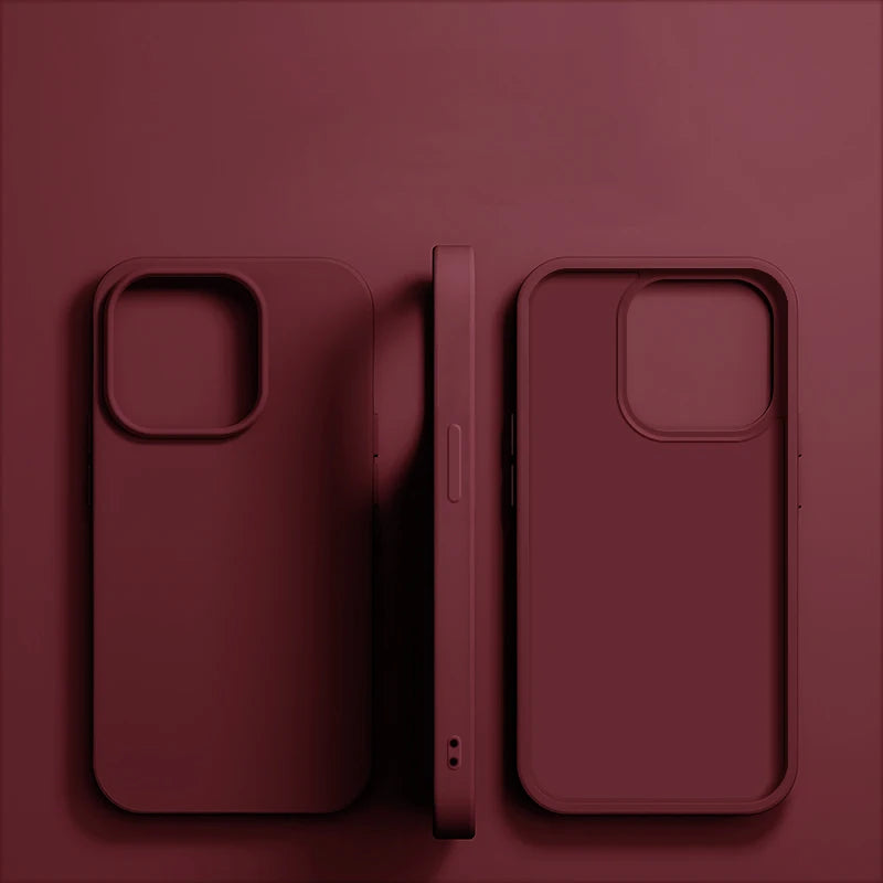 Luxury Liquid Silicone Phone Case for APPLE iPhone 11 13 12 14 15 16 Pro Max Cases for iPhone 17 Pro Shockproof Protector Cover