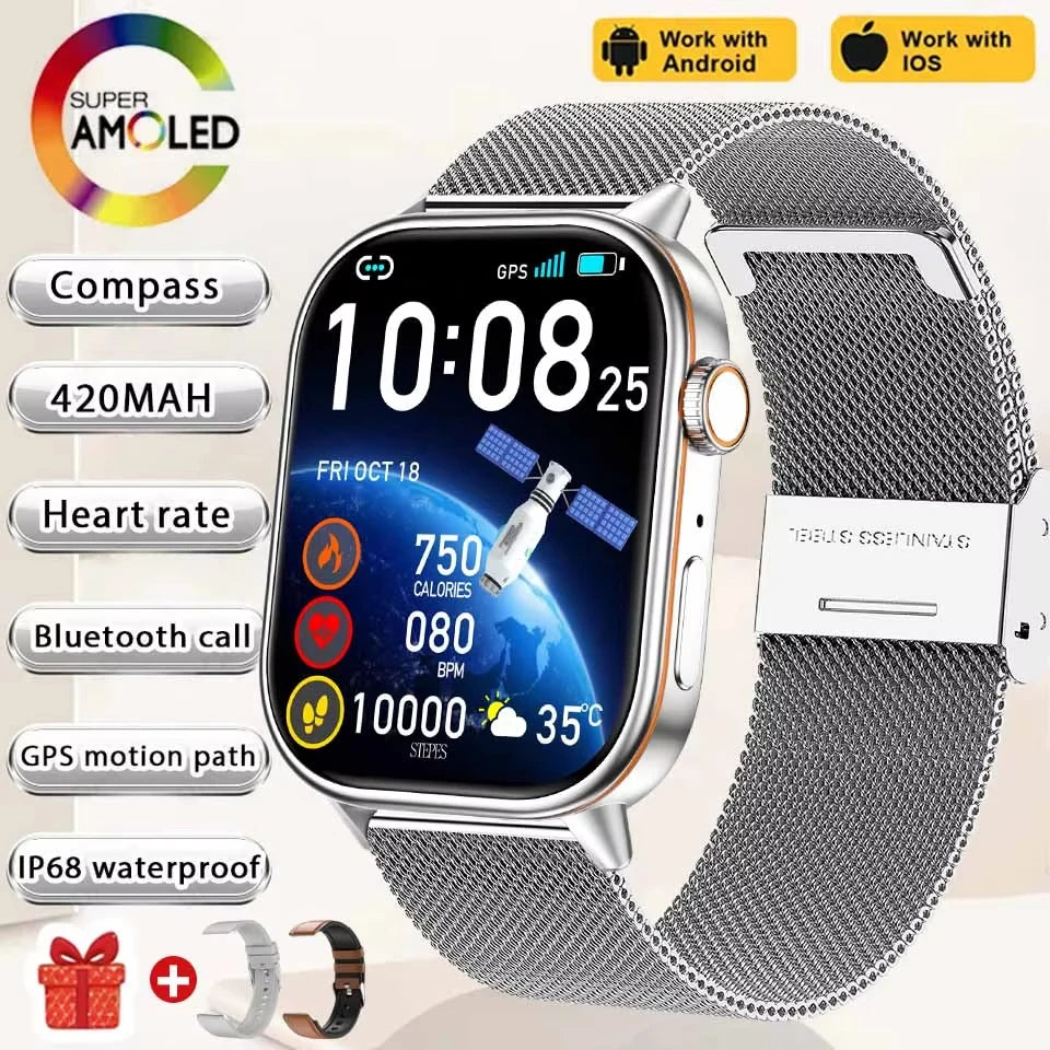 2026New Multifunctional SmartWatch Women Gift Built-in GPS Bluetooth Call Music Fitness Sports Bracelet Sleep Monitor watch Lady