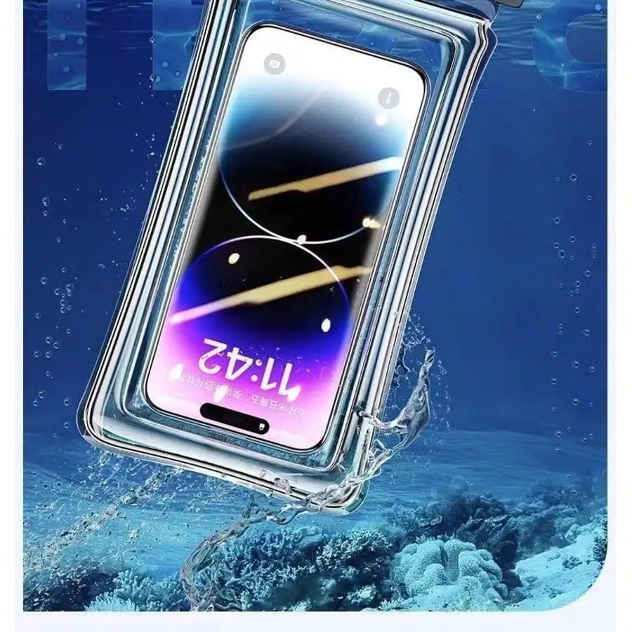 Waterproof Phone Dry Bag Transparent Touch Screen Case For Snorkeling Swimming Beach Underwater Shooting
