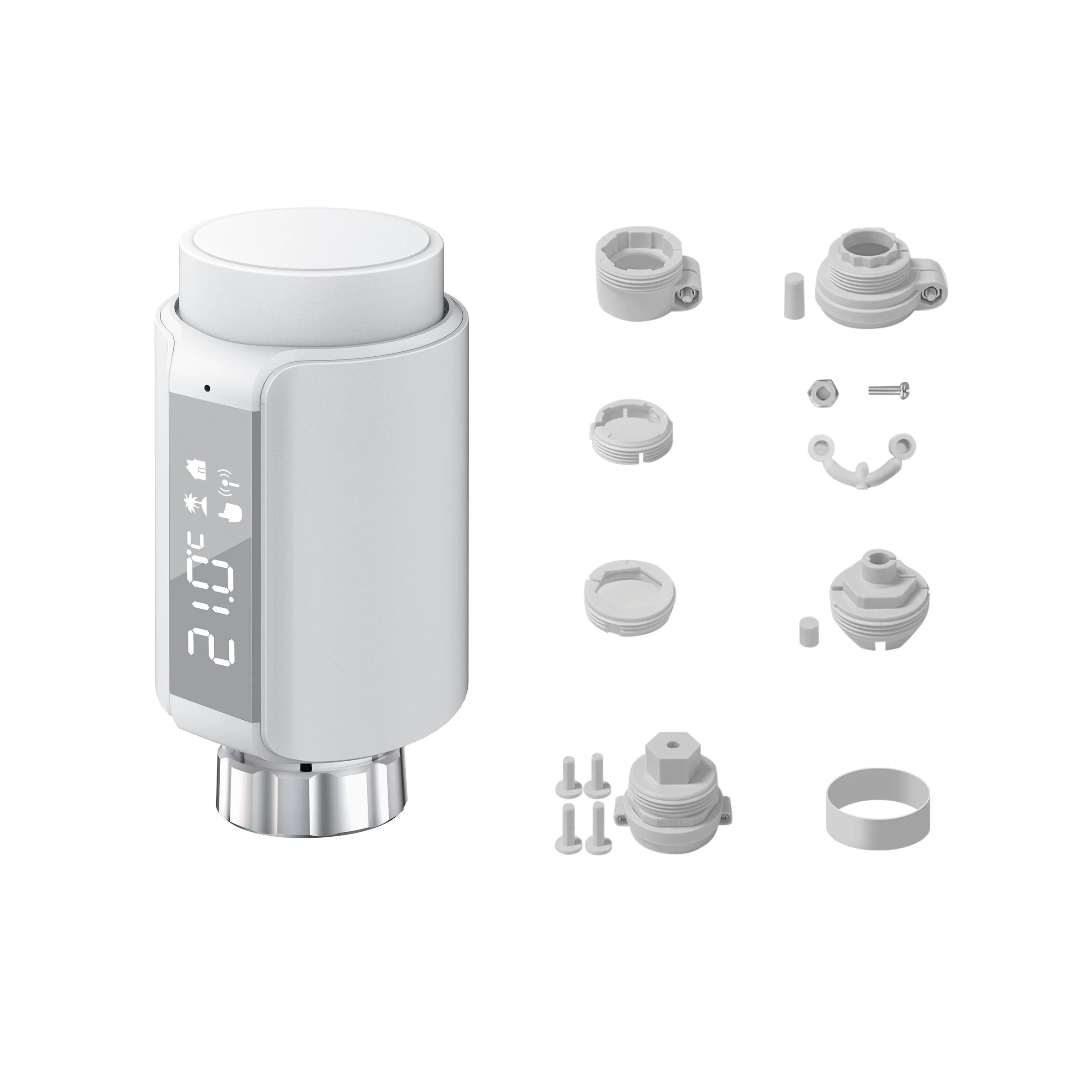 GIRIER TRV ZigBee Thermostatic Radiator Valve Tuya Smart Radiator Thermostat Programmable Temperature Controller Work with Alexa