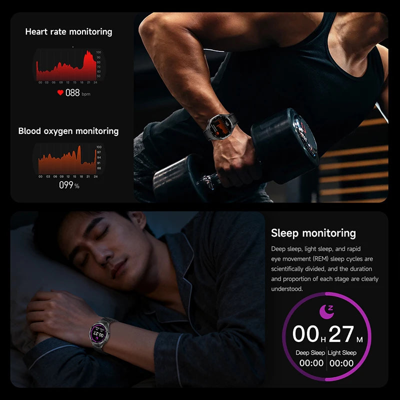 2026 New Watch 6 Pro Smart Watch AMOLED Screen GPS Tracker HD Bluetooth Call Waterproof Sports Health Monitoring Smartwatch Men