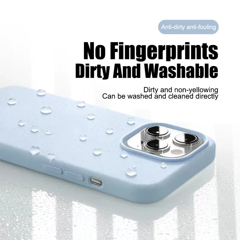 Luxury Liquid Silicone Phone Case for APPLE iPhone 11 13 12 14 15 16 Pro Max Cases for iPhone 17 Pro Shockproof Protector Cover