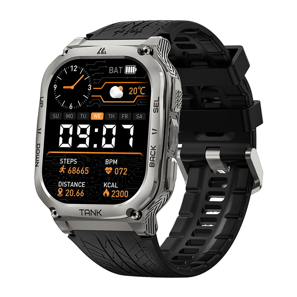 2025 Original KOSPET TANK M3 Smart Watch Men Smartwatch For Women 480mAh Digital Fitness AMOLED AOD Bluetooth Waterproof Watches
