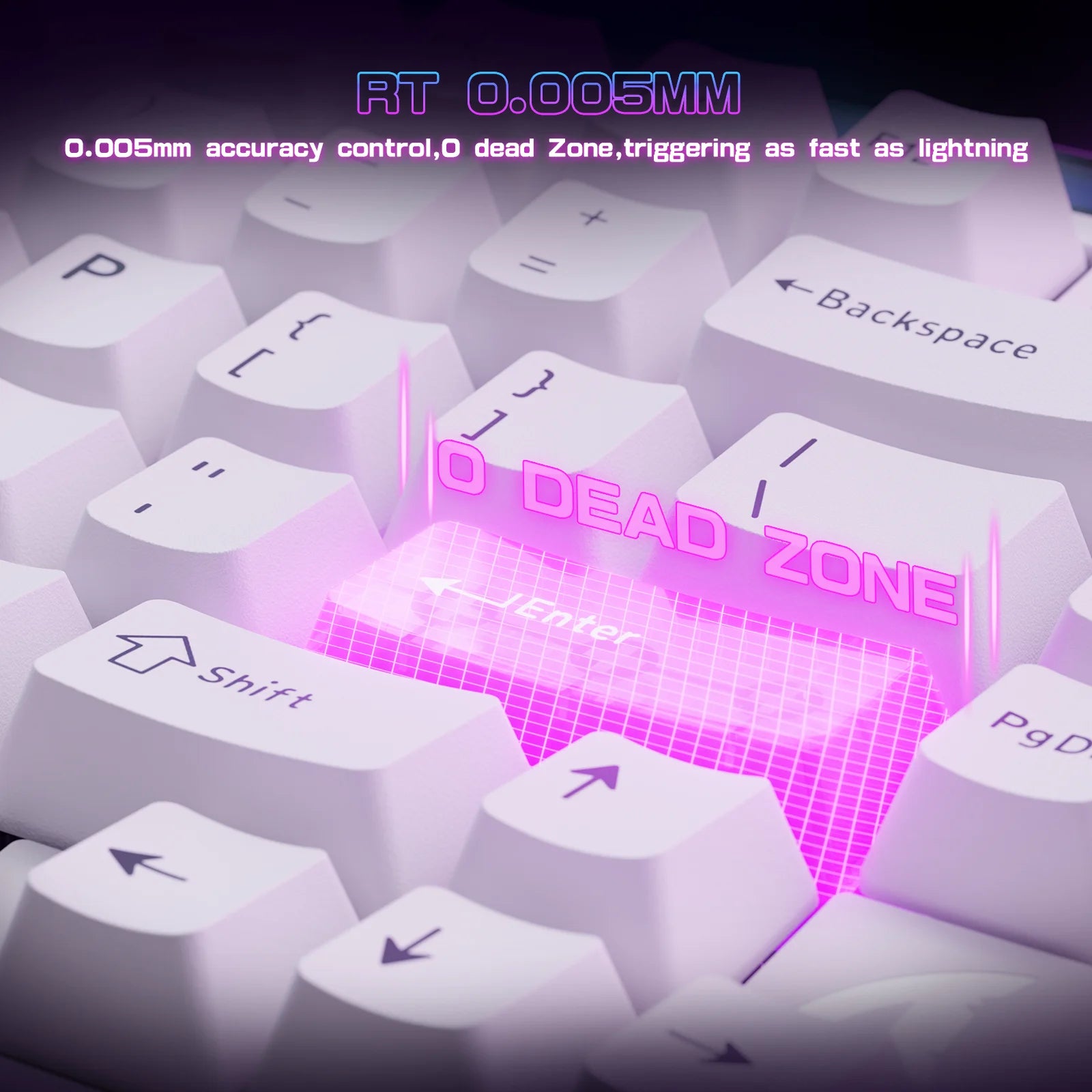 ATTACK SHARK R85HE Wired 75% Hall Effect Rapid Trigger Mechanical RGB Gaming Keyboard 8K Polling,0.05mm RT Accuracy