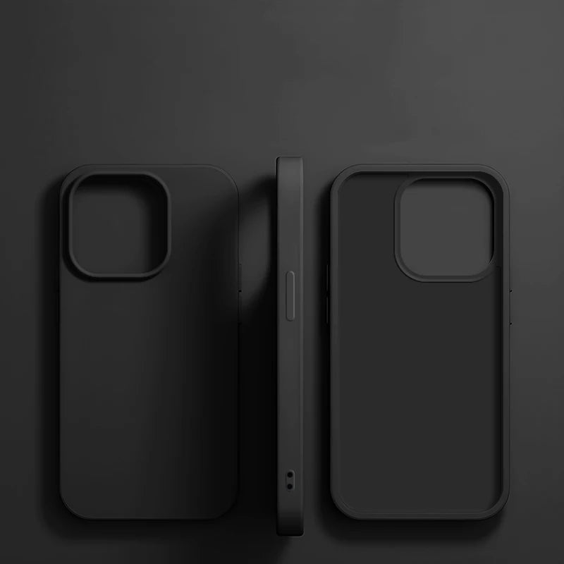 Luxury Liquid Silicone Phone Case for APPLE iPhone 11 13 12 14 15 16 Pro Max Cases for iPhone 17 Pro Shockproof Protector Cover