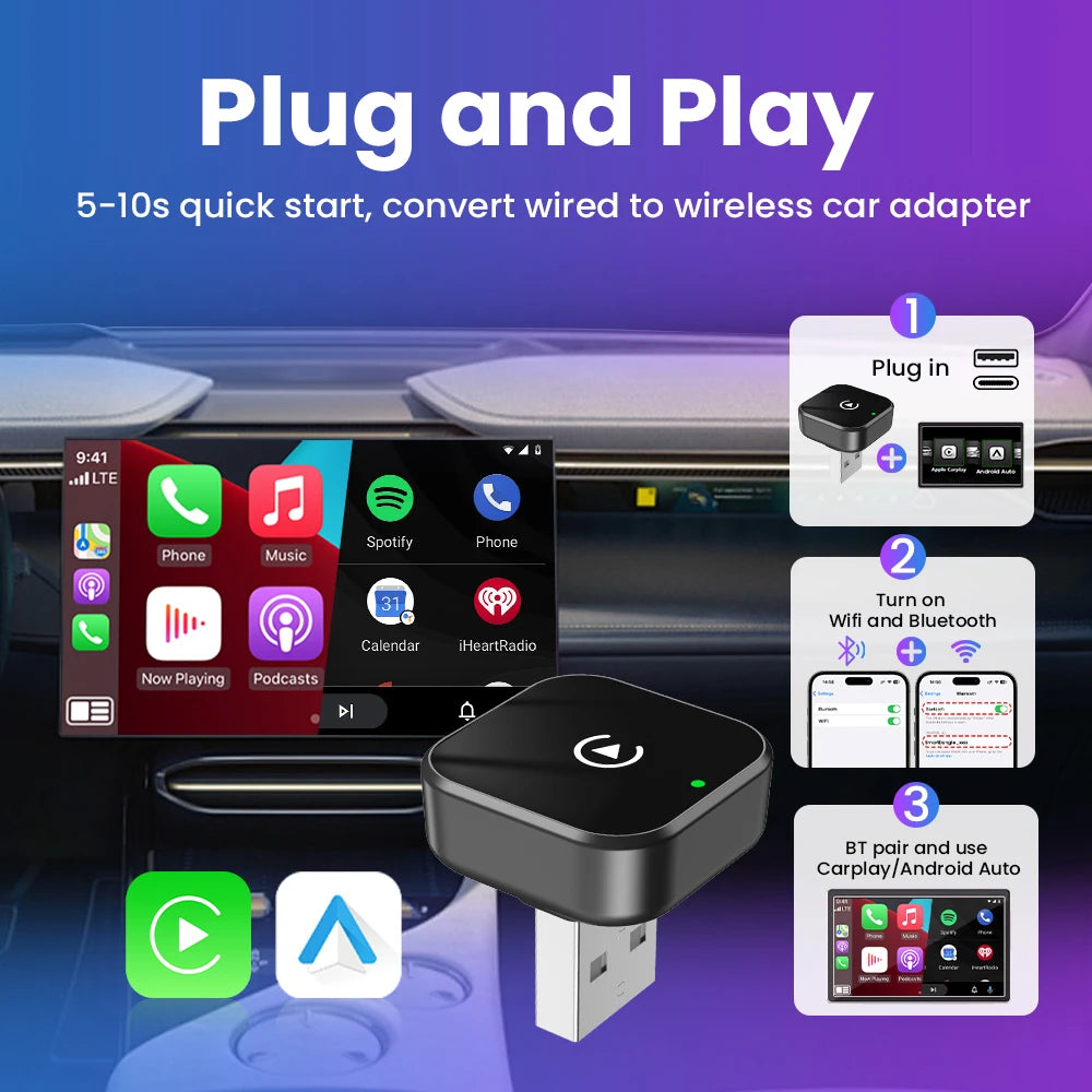 Wireless CarPlay & Android Auto Adapter