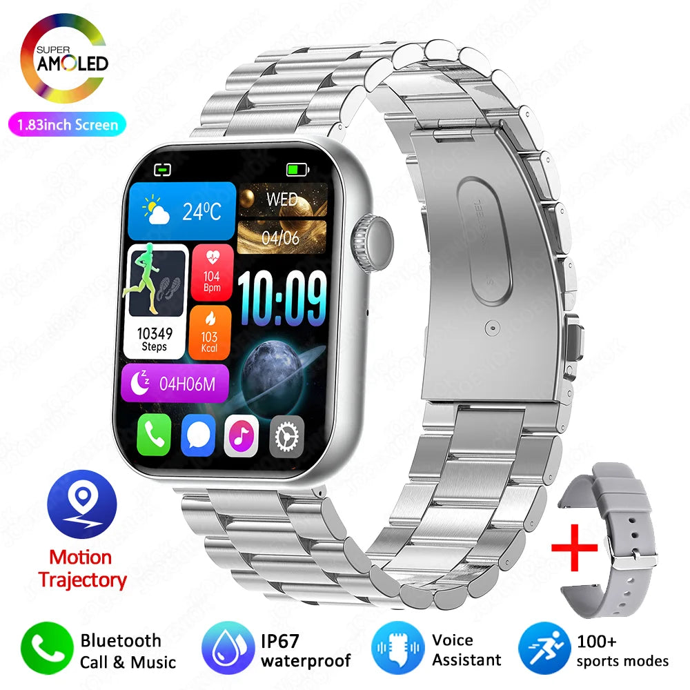 2025 New Smart Watch Men Women Waterproof Support 120 Sports ECG+PPG 1.81 inch Bluetooth Call Smart Watch For Apple DT Watch 10