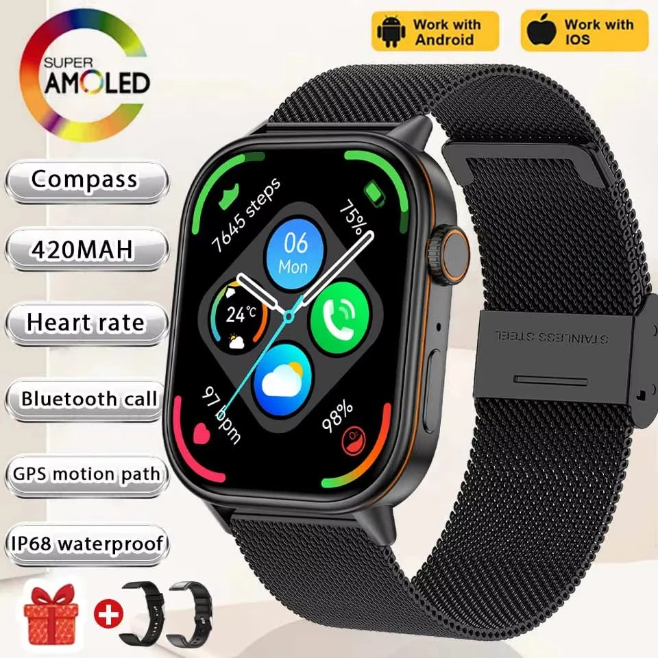 2026New Multifunctional SmartWatch Women Gift Built-in GPS Bluetooth Call Music Fitness Sports Bracelet Sleep Monitor watch Lady