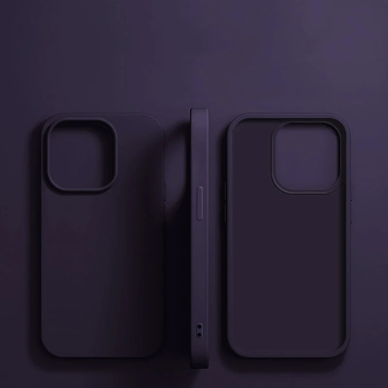 Luxury Liquid Silicone Phone Case for APPLE iPhone 11 13 12 14 15 16 Pro Max Cases for iPhone 17 Pro Shockproof Protector Cover