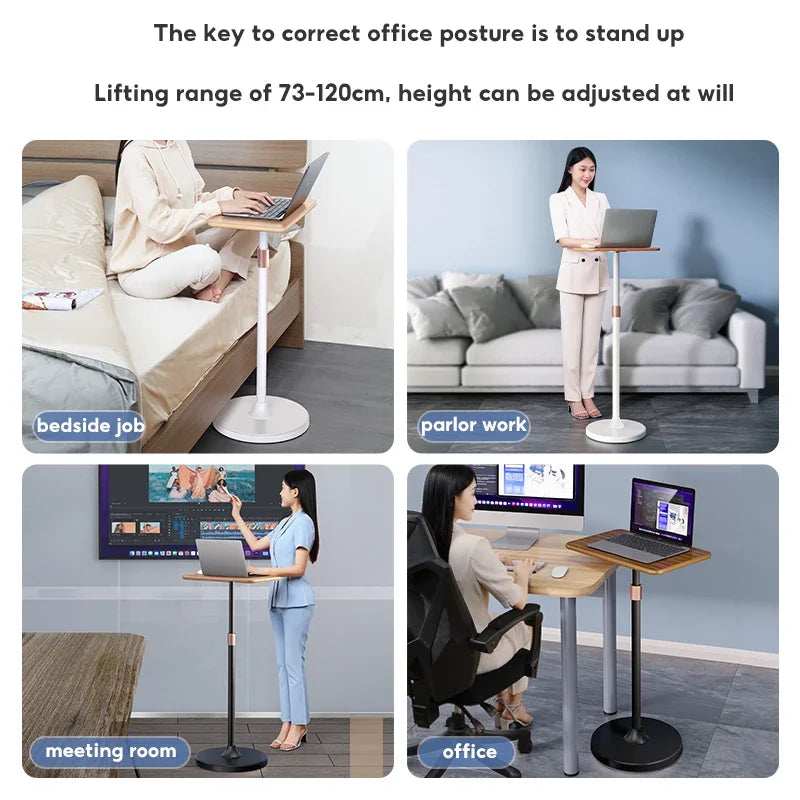 MoZhao Adjustable Laptop Stand Portable Desk Ergonomic Office Notebook Holder for MacBook Lifting Vertical Computer Stand