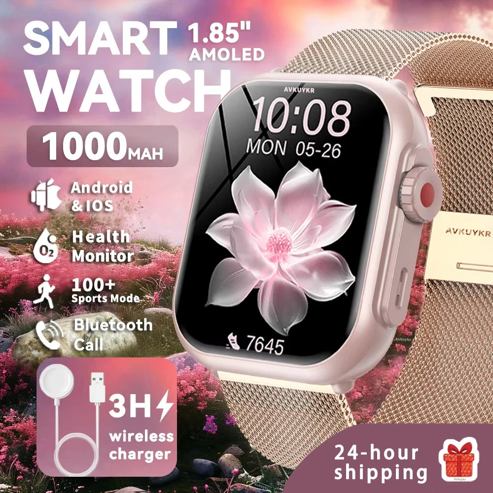 2026 New For Xiaomi Watch Ultra2 Smart Watches Women 1000mAh 1.85" AMOLED Full Touch Screen BT Call Ladies Fashion Smart watch