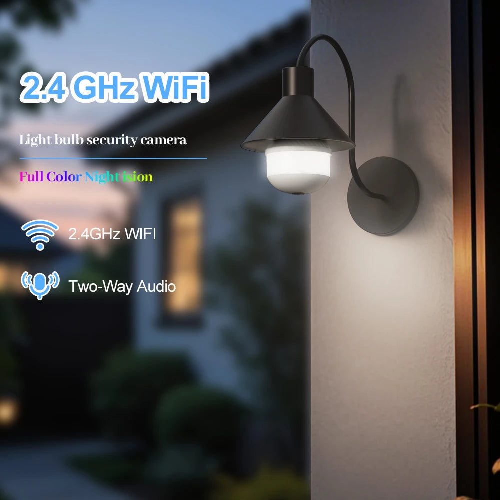 V380 Pro Security Camera 4MP Wifi Spotlight Camera Full Color Night Vision Human Detection IP Camera Video Surveillance