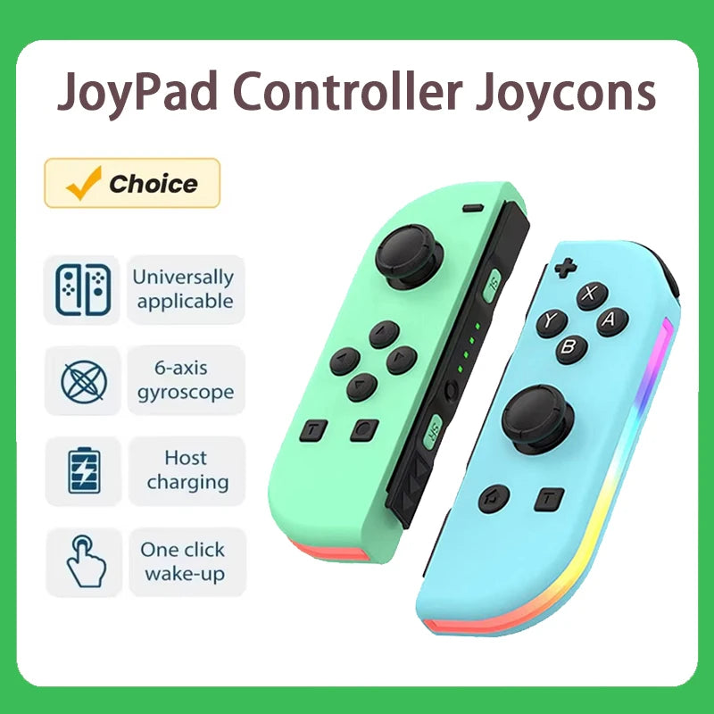 RGB Wireless Controllers for Nintendo Switch / OLED / Lite