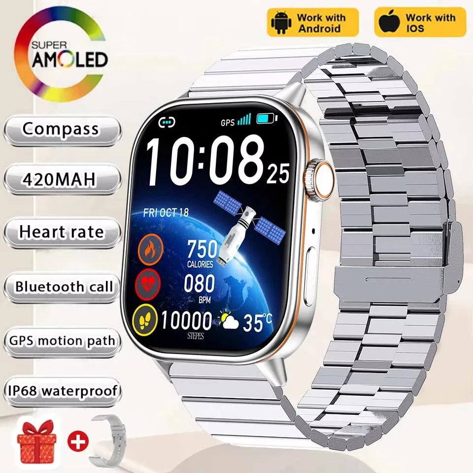 2026New Multifunctional SmartWatch Women Gift Built-in GPS Bluetooth Call Music Fitness Sports Bracelet Sleep Monitor watch Lady