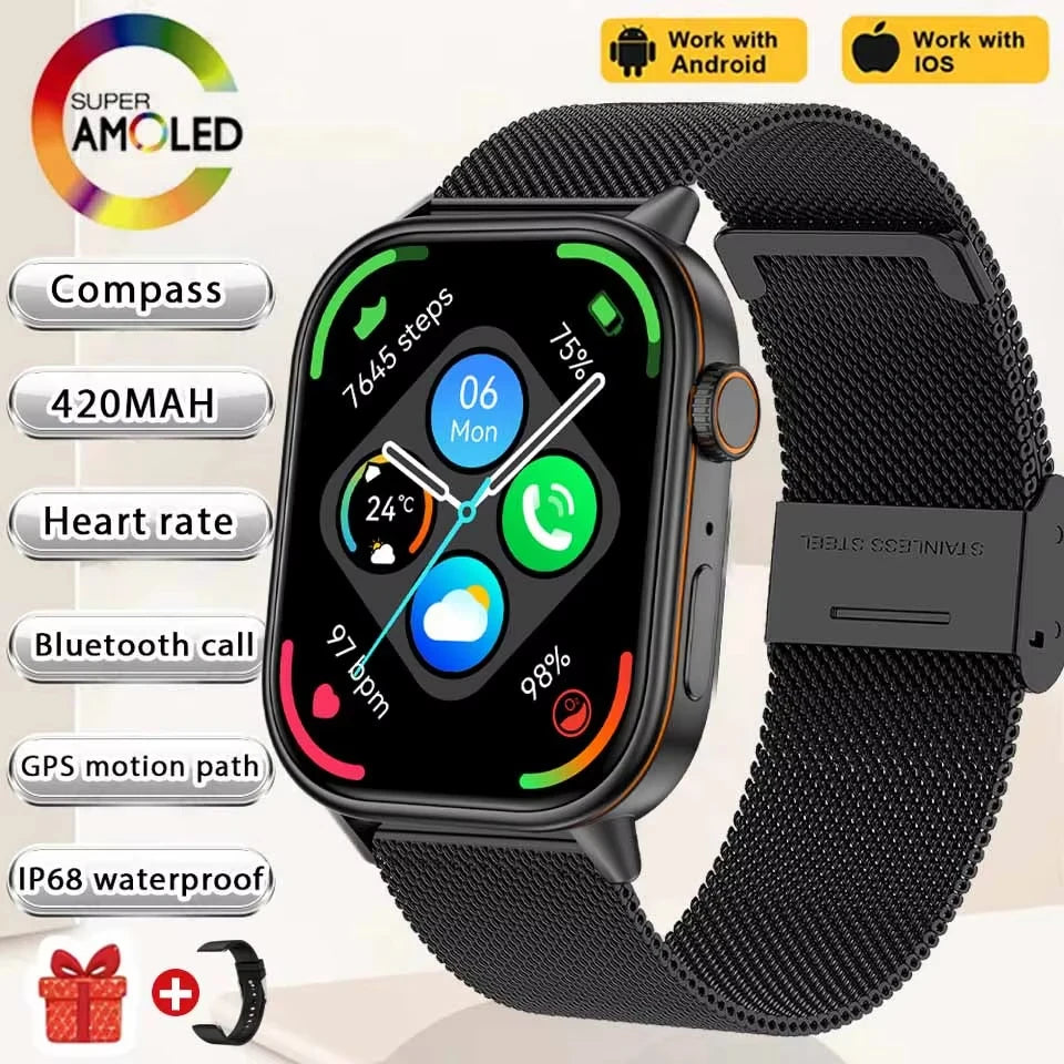 2026New Multifunctional SmartWatch Women Gift Built-in GPS Bluetooth Call Music Fitness Sports Bracelet Sleep Monitor watch Lady