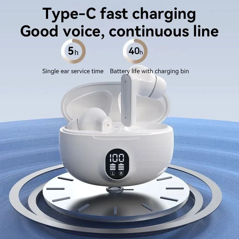TWS In-Ear Wireless Earbuds Smart LED Display Touch Control Earphone HIFI Stereo Sound Bluetooth-Compatible 5.3 For Apple Xiaomi