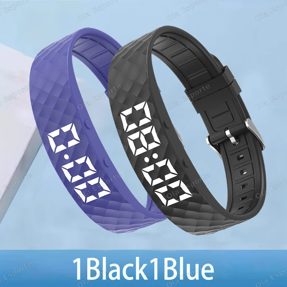 Smart Multifunctional Wristband Fitness Bracelet IP65 Waterproof Sport LED Activity Sleep Tracker Smart Watch Pedometer New 2025