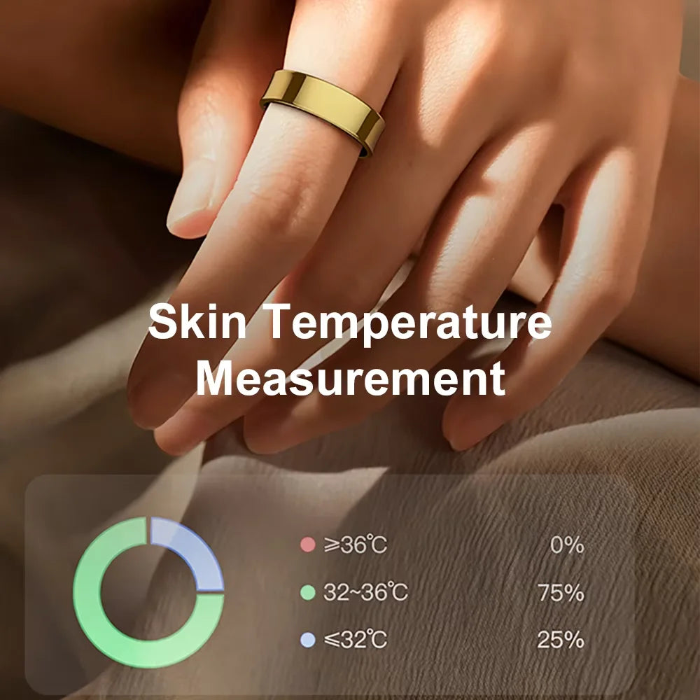 R09 smart ring measures your skin temperature effectively